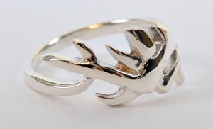 טבעת כסף 925 עיצוב צעיר
