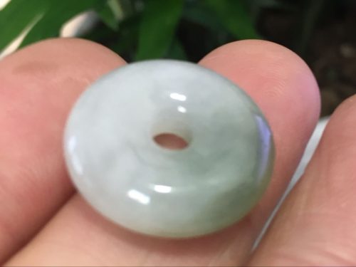 תליון ג'ייד ג'יידיט ירקן Jade עגול - תעודה במידה: 21*5.6 מ"מ