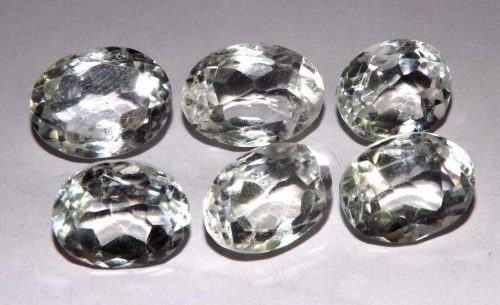 קוורץ קריסטל Quartz-crystal מלוטש לשיבוץ אפריקה 6 יחידות משקל: 34.95 קרט