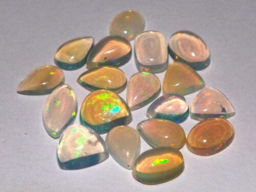 אופל אש Opal מלוטש לשיבוץ - אתיופיה 18 יחידות במשקל: 5 קרט