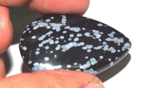 אובסידיאן סנופלקס Obsidian מלוטש לשיבוץ - מקסיקו במשקל: 41.50 קרט
