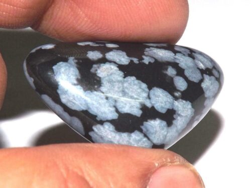 אובסידיאן סנופלקס Obsidian מלוטש לשיבוץ - מקסיקו במשקל: 26.50 קרט
