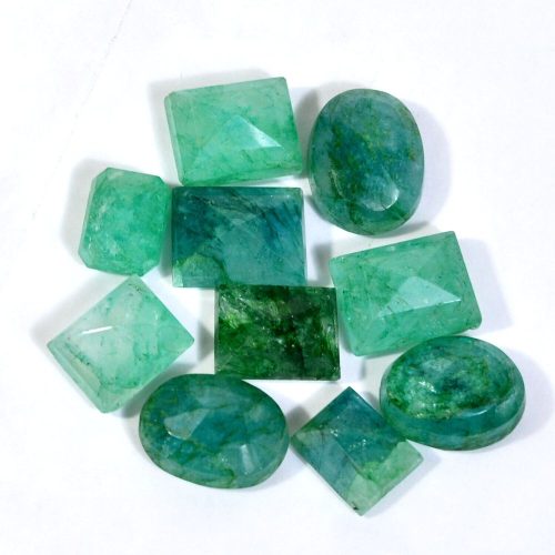 אמרלד אזמרגד ברקת Emerald מלוטש לשיבוץ מידה: 12-18 מ"מ במשקל: 11.7 קרט